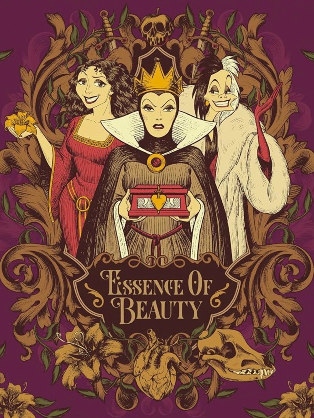 Disney Villains Essence of Beauty Noir Select Edition 500 piece puzzle New